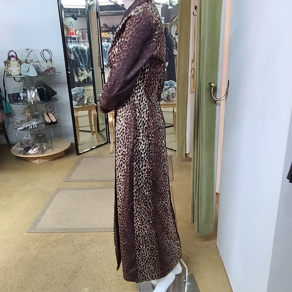 1990's DOLCE & GABBANA Leopard Printed Long Coat - Picture 11 of 15